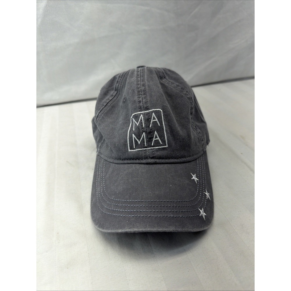 MAMA Home Free Baseball Cap‎ Gray Stone Washed Womens OSFM Strapback